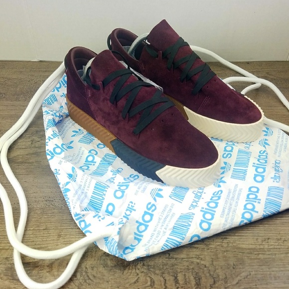 ADIDAS ORIGINALS Alexander Wang Skate Maroon Gum - Picture 2 of 7